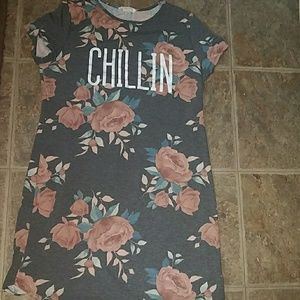 Floral Chillin Dress Tee